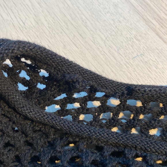 garage open knit cropped sweater in black !! - Picture 7 of 7